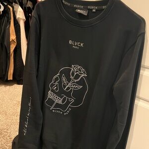 Blvck Paris Women's Black Graphic Crewneck Sweater